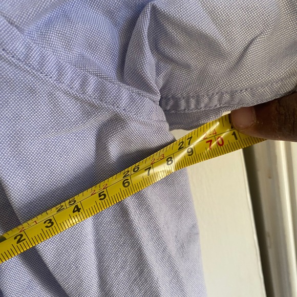 LL Bean Womens 3X Light Blue Button Down Shirt Long Sleeve Cotton Casual - Picture 4 of 5